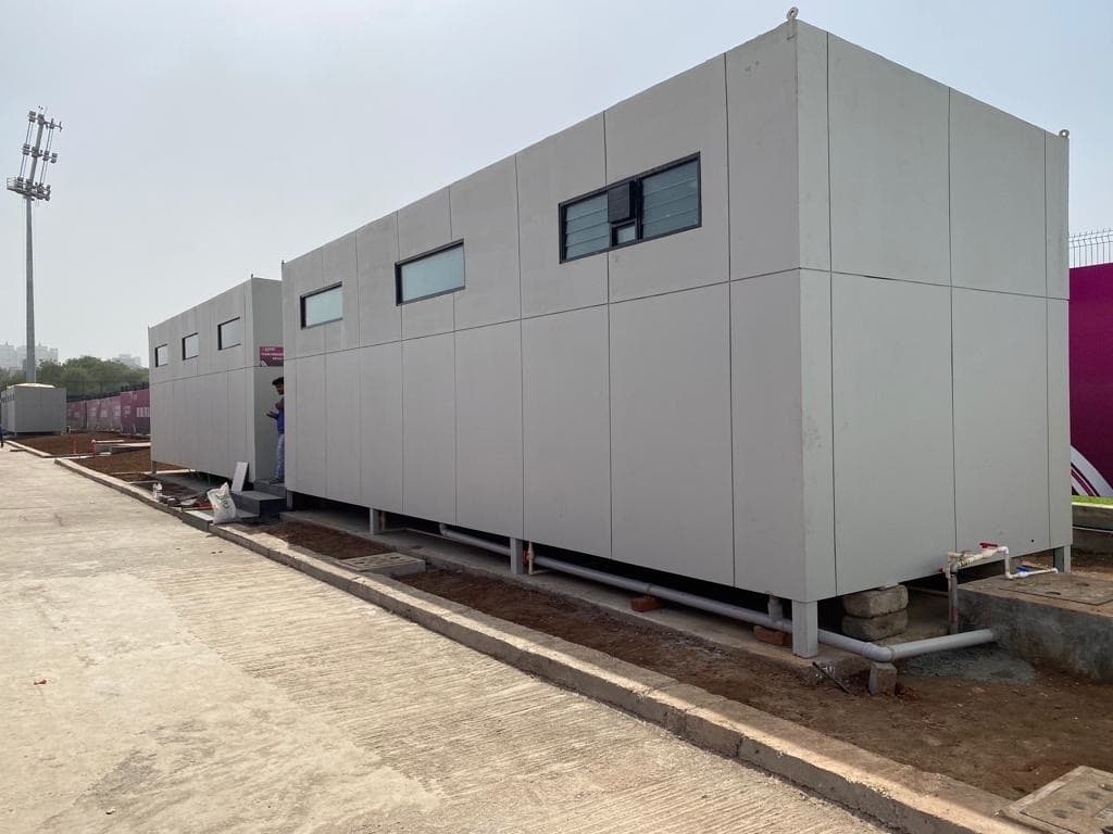 A modular cabin manufactured and installed on-site by SK7 Enterprises